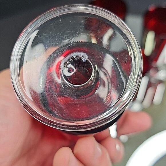 Set of 4 Luminarc Arcoroc Cavalier Of France Ruby Red Cordial Glasses - Picture 3 of 7